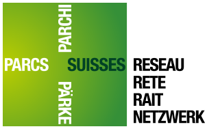Logo: Réseau des parcs suisses
